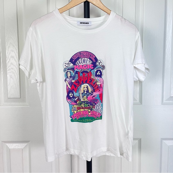 Daydreamer Led Zeppelin Electric Magic Solo Tee - Vintage White